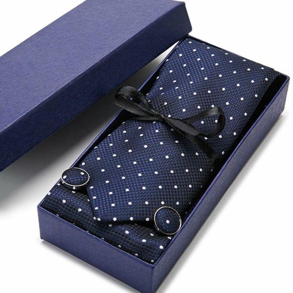 Accessories | Classic Men’s Modern Polyester Tie Sets (Set of 4) Blue – Mens