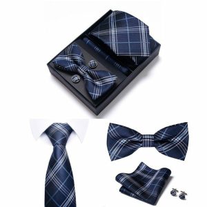 Accessories | Classic Men’s Modern Polyester Tie Sets (Set of 5) Blue – Mens