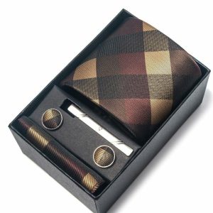 Accessories | Classic Men’s Modern Polyester Tie Sets (Set of 5) Brown – Mens