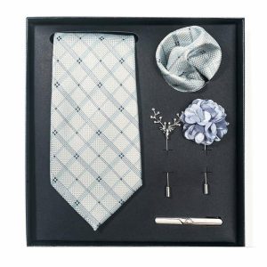 Accessories | Classic Men’s Modern Polyester Tie Sets (Set of 5) Gray – Mens