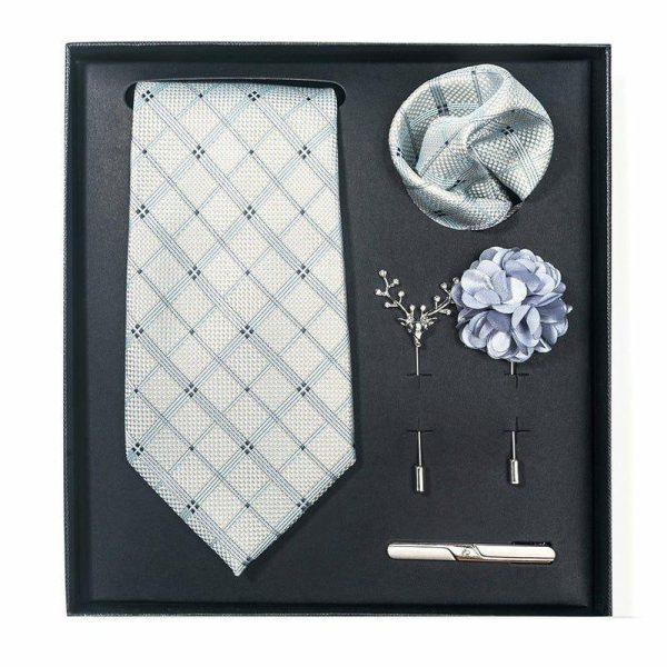 Accessories | Classic Men’s Modern Polyester Tie Sets (Set of 5) Gray – Mens