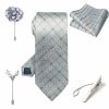 Accessories | Classic Men’s Modern Polyester Tie Sets (Set of 5) Gray – Mens