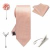 Accessories | Classic Men’s Modern Polyester Tie Sets (Set of 5) Pink – Mens