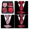 Accessories | Classic Men’s Modern Polyester Tie Sets (Set of 6) Red – Mens