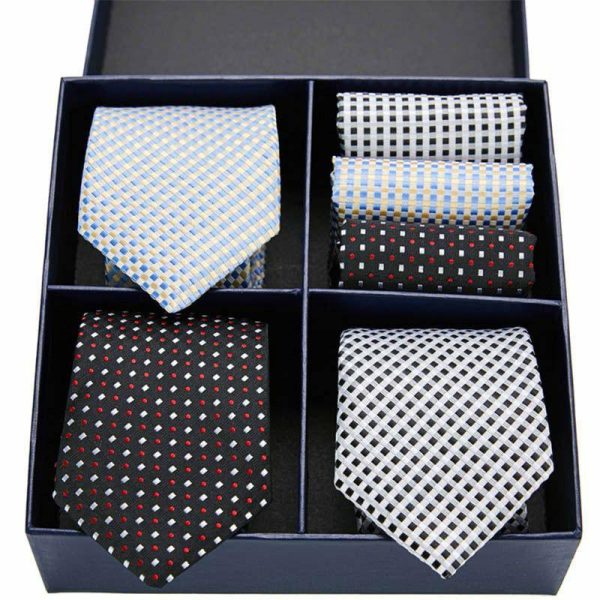 Accessories | Classic Men’s Modern Polyester Tie Sets (Set of 6) White – Mens