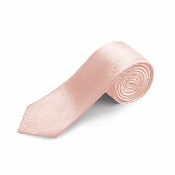 Accessories | JJ’s House Charmeuse Skinny Tie Dusty Rose – Mens