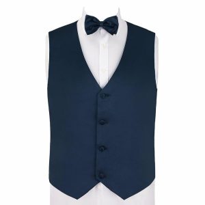 Accessories | JJ’s House Satin Formal Vest/Waistcoat Dark Navy – Mens