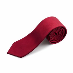 Accessories | JJ’s House Satin Skinny Tie Burgundy – Mens