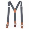 Accessories | Solid Color Elastic band Suspenders Royal Blue – Mens