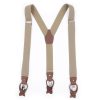 Accessories | Solid Color Elastic band Suspenders Royal Blue – Mens