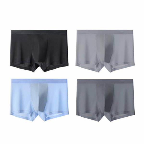 Accessories | Solid Color Polyester Men’s underwear (Set of 4) 1# – Mens