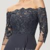 Birthday | A-line Off the Shoulder Asymmetrical Lace Chiffon Cocktail Dress With Sequins As Picture – Womens