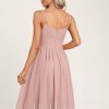 Birthday | A-line Scoop Knee-Length Chiffon Homecoming Dress Dusty Rose – Womens