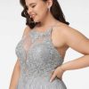 Birthday | A-line Scoop Knee-Length Lace Chiffon Cocktail Dress With Sequins As Picture – Womens