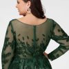 Birthday | A-line Scoop Short Lace Homecoming Dress With Sequins Hunter Green – Womens