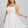 Birthday | A-line Square Short Lace Homecoming Dress Ivory – Womens