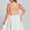 Birthday | A-line Square Short Lace Homecoming Dress Ivory – Womens