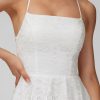 Birthday | A-line Square Short Lace Homecoming Dress Ivory – Womens