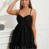 Birthday | A-line Sweetheart Short Mini Polyester Homecoming Dress With Bow Black – Womens