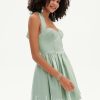 Birthday | A-line Sweetheart Short Mini Satin Homecoming Dress Agave – Womens