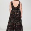 Birthday | A-line V-Neck Ankle-Length Lace Cocktail Dress With Flower Beading As Picture – Womens