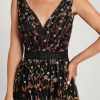 Birthday | A-line V-Neck Ankle-Length Lace Cocktail Dress With Flower Beading As Picture – Womens