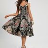 Birthday | A-line V-Neck Knee-Length Satin Cocktail Dress With Flower As Picture – Womens