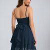 Birthday | A-line V-Neck Short Chiffon Homecoming Dress As Picture – Womens