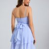 Birthday | A-line V-Neck Short Chiffon Homecoming Dress As Picture – Womens