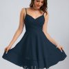 Birthday | A-line V-Neck Short Chiffon Homecoming Dress As Picture – Womens