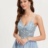 Birthday | A-line V-Neck Short Tulle Homecoming Dress As Picture – Womens