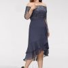 Birthday | Trumpet/Mermaid Off the Shoulder Asymmetrical Chiffon Cocktail Dress With Sequins Stormy – Womens