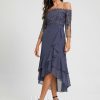 Birthday | Trumpet/Mermaid Off the Shoulder Asymmetrical Chiffon Cocktail Dress With Sequins Stormy – Womens