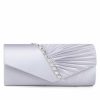 Clutches | Attractive Clutch Bags Silver – Womens