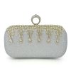 Clutches | Beading Clutch Bags/Clutches & Evening Bags Silver – Womens