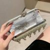 Clutches | Beading Clutch Bags/Clutches & Evening Bags Silver – Womens