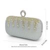 Clutches | Beading Clutch Bags/Clutches & Evening Bags Silver – Womens