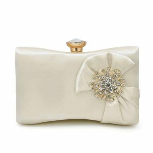 Clutches | Bowknot Clutch Bags/Clutches & Evening Bags Beige – Womens