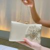 Clutches | Bowknot Clutch Bags/Clutches & Evening Bags Beige – Womens