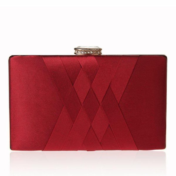 Clutches | Charming Clutch Bags Burgundy – Womens