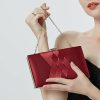 Clutches | Charming Clutch Bags Burgundy – Womens