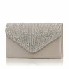 Clutches | Crystal/ Rhinestone Envelope Clutch Bags Silver – Womens