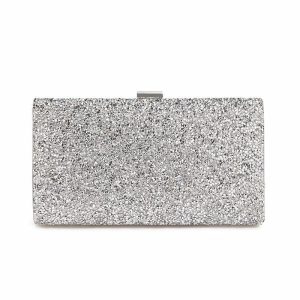 Clutches | Crystal/ Rhinestone Shining Clutch Bags Silver – Womens