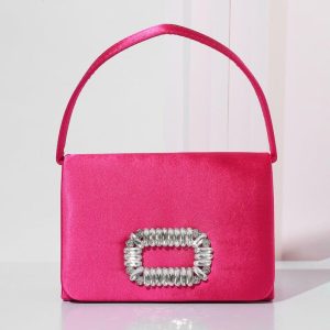 Clutches | Delicate/Girly/Lovely Handbags Deep Pink – Womens