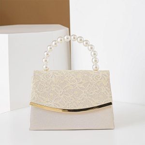 Clutches | Delicate/Gorgeous/Shining Handbags Apricot – Womens