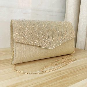 Clutches | Delicate/Gorgeous/Unique Clutches & Evening Bags Champagne – Womens