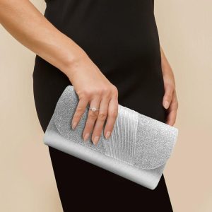 Clutches | Delicate/Pretty/Shining/Unique Clutch Bags Silver – Womens