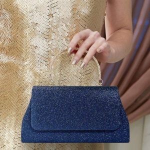 Clutches | Delicate/Pretty/Shining/Unique Handbags Dark Navy – Womens