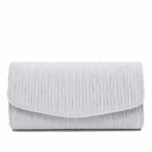 Clutches | Elegant Clutch Bags Silver – Womens