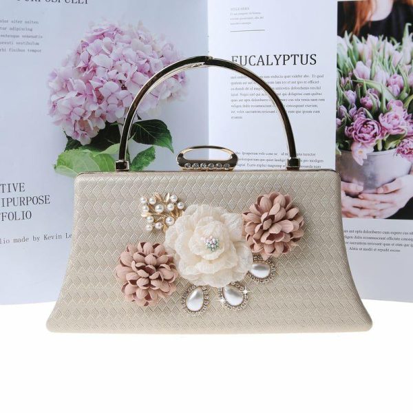 Clutches | Elegant/Vintage Handbags Beige – Womens